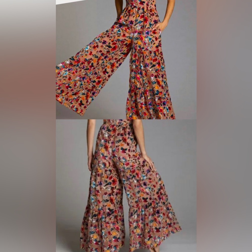 Anthropology Hutch velvet jumpsuit size 4